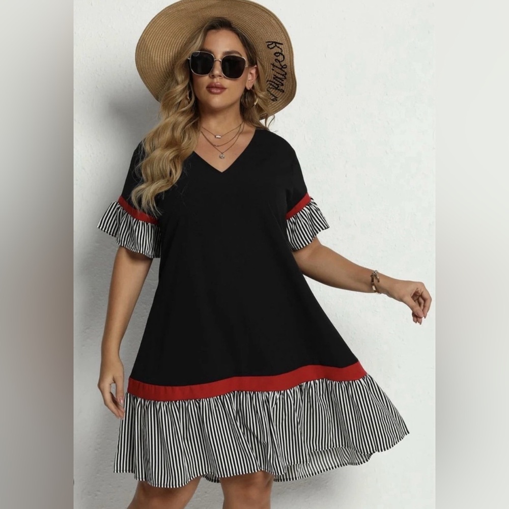 SHEIN Curve Flutter Sleeve Dress Womens 2XL  New without tags